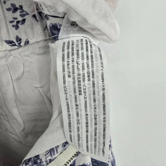 Abercrombie Fitch Women's Tropical Pants Linen Blend Size S Short Wide Leg - Picture 11 of 11